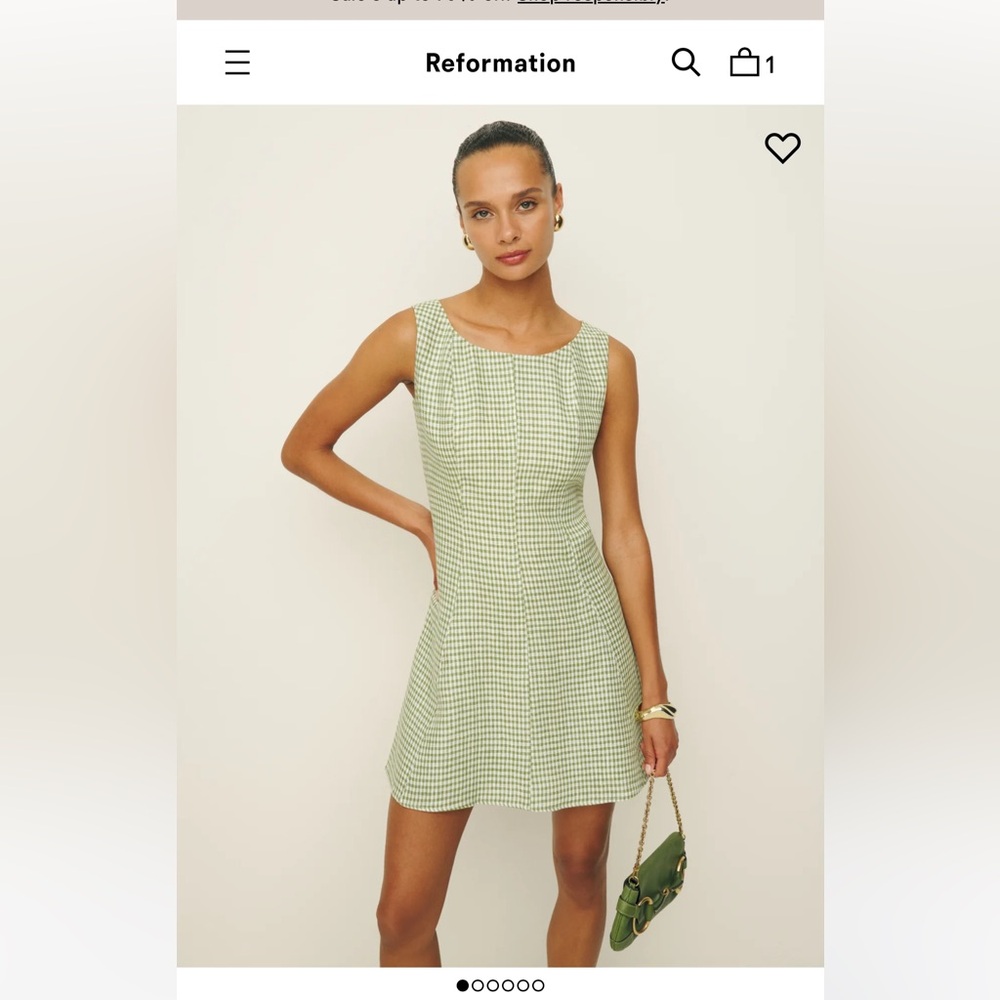 Reformation Amorette Linen Dress